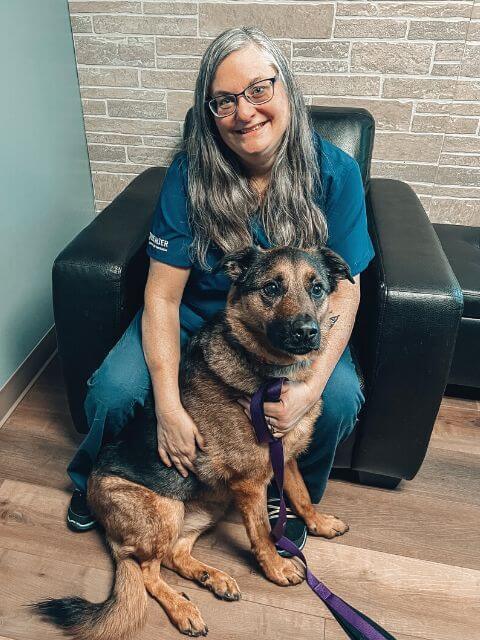 Kelly and her dog Marvin